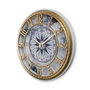 Wallity Hisar Compass Reloj de Pared Dorado y Azul